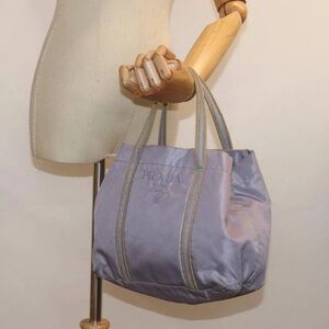 Prada handbag tote nylon purple lilac
